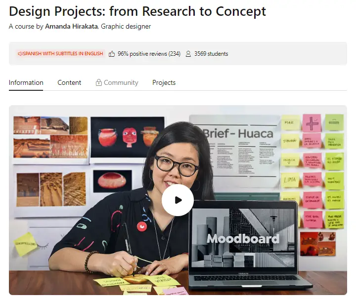 Online Courses for Research Project Design : Credits: Domestika