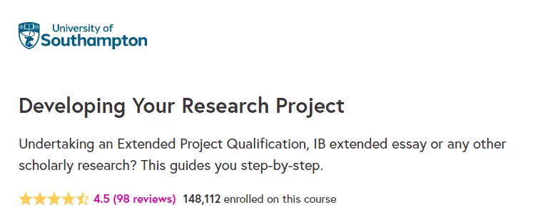 Online Courses for Research Project Design : Credits: Future Learn