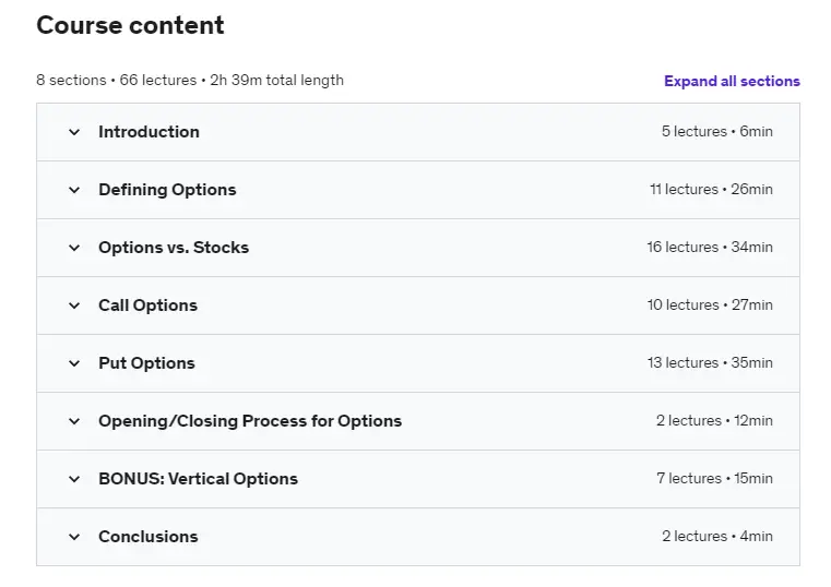 Best Options Trading Course : Credits: Udemy