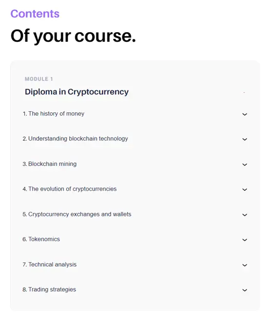 Crypto Investing Courses : Credits: upskillist