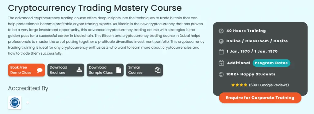 Crypto Investing Courses : Credits: Learners Point Academy