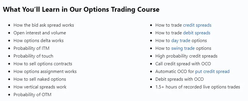 Best Options Trading Course : Credits: Bullish Bears